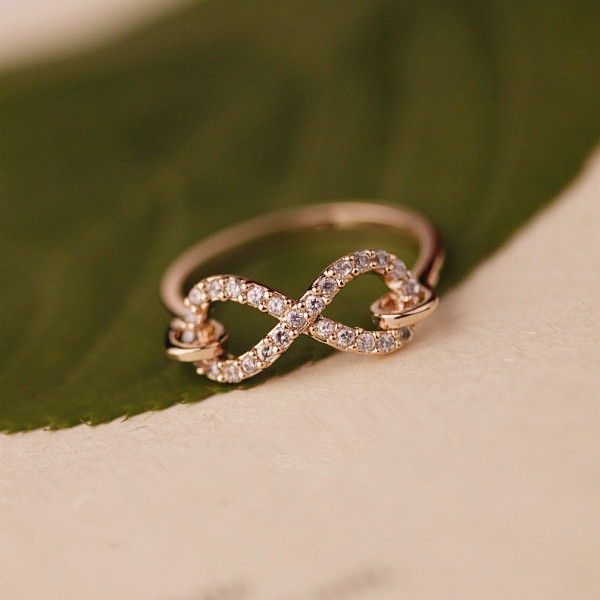 Infinity Cz Ring Gold