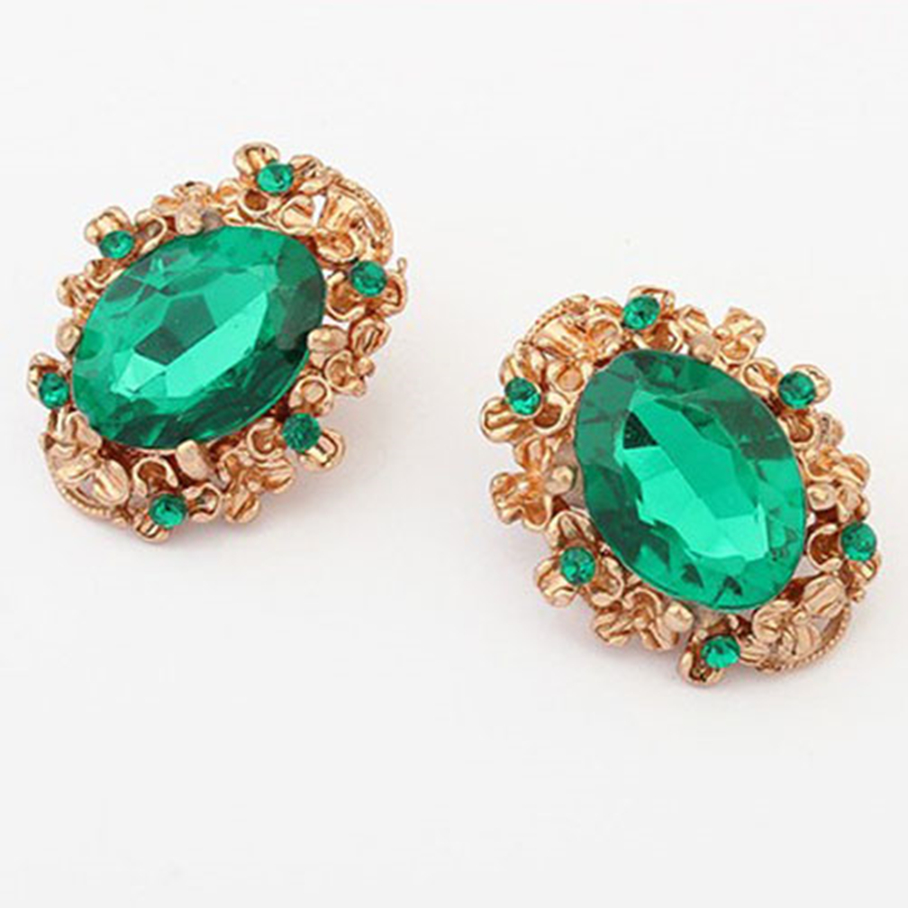 Oversize Acrylic Gems Earrings On Luulla Oversize Acrylic Gems Earrings