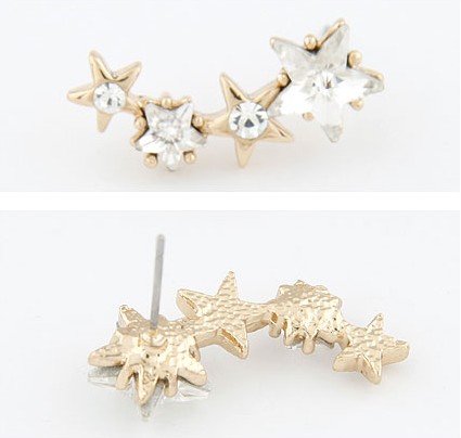 Three star earrings Clearance